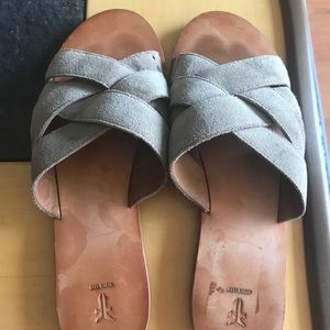 Frye suede sandals. . Box included